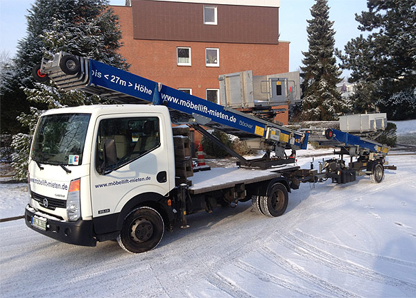 Möbellift mit Anhängerlift