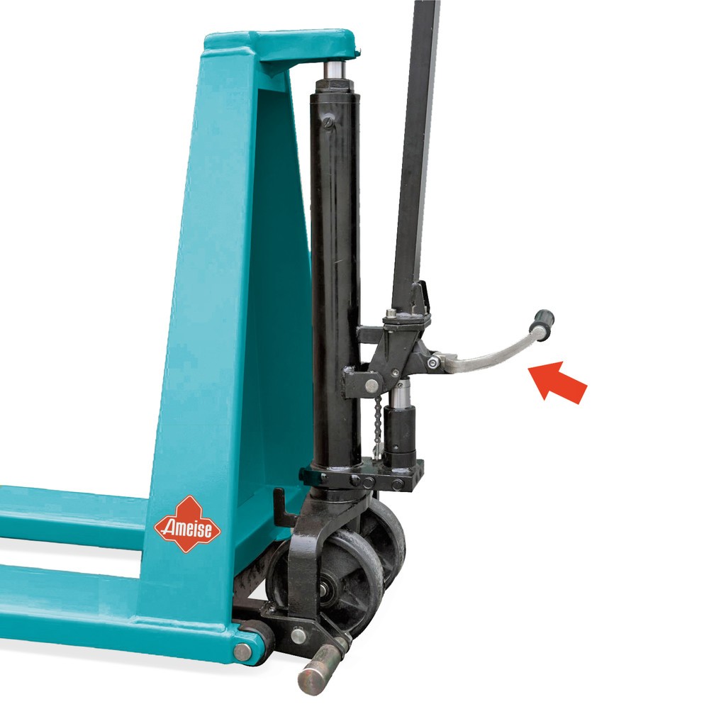 Scherenhubwagen mit Pedal zum schnellen Anheben und Ablassen